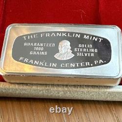 1974 FRANKLIN MINT CHRISTMAS INGOT SNOWMAN 2.11 Oz SOLID STERLING SILVER USA