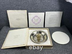 1974 FRANKLIN MINT EASTER PLATE HE IS RISEN Sterling Silver ORIGINAL BOX