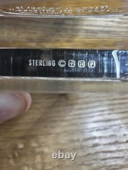 1974 Father's Day Sterling Silver Ingot in Lucite 2.12 Troy OZ of Silver