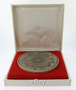 1974 Franklin Mint Calendar/Art Medal Sterling Silver 76mm Lauser 294.3gr