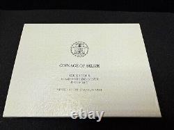 1974 Franklin Mint Coinage of Belize Proof Set Sterling Silver Set 8 Coins