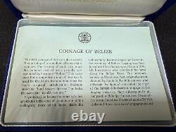 1974 Franklin Mint Coinage of Belize Proof Set Sterling Silver Set 8 Coins