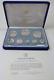 1974 Franklin Mint Coinage Of Belize Proof Set Sterling Silver Set 8 Coins W Coa