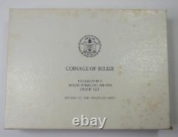 1974 Franklin Mint Coinage of Belize Proof Set Sterling Silver Set 8 Coins w COA