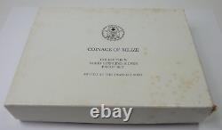 1974 Franklin Mint Coinage of Belize Proof Set Sterling Silver Set 8 Coins w COA