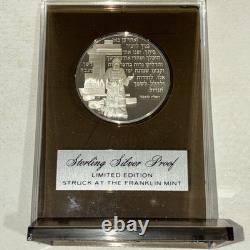 1974 Franklin Mint Hanukkah Prayer- Sterling Silver Proof Ltd Ed MIB