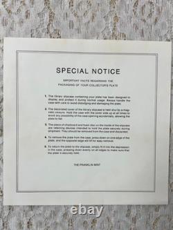 1974 Franklin Mint Mother's Day Plate Solid Sterling Silver LTD ED with COA