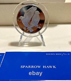 1974 Franklin Mint Roberts Birds Set #36-#40 Sterling Silver Medal Proof