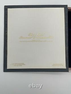 1974 Franklin Mint Sterling Silver & 24K Gold Bicentennial Plate JOHN ADAMS