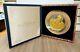 1974 Franklin Mint Sterling Silver 24k Gold Inlay Bicentennial Plate John Adams