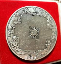 1974 Franklin Mint Sterling Silver Annual Calendar/Art Medal 295 Grams