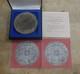 1974 Franklin Mint Sterling Silver Annual Calendar/art Medal 295 Grams W Coa