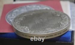 1974 Franklin Mint Sterling Silver Annual Calendar/Art Medal 295 Grams w COA