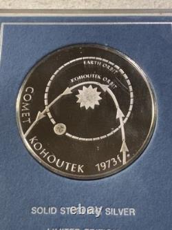 1974 Franklin Mint Sterling Silver Eyewitness Medal Comet Kohoutek