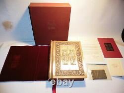 1974 Franklin Mint Sterling Silver Family Holy Bible with Illustrations KJV with Box