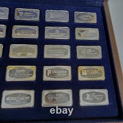 1974 Proof Set Bankmarked Sterling Silver Ingots Franklin Mint = 50 Total Bars