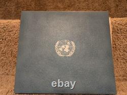 1974 UN Medallic First Day Covers, 5 Sterling Silver Medals, Franklin Mint COA