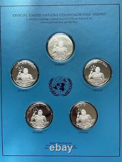 1974 United Nations Issue #5 Commemorative Proof Set Sterling Silver