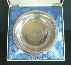 1974 University of Illinois plate sterling silver and 24kt gold Franklin Mint