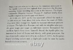 1975 0.964 oz SILVER APOLLO SPACE MISSION ART BAR/ROUND + STAMPS + LETTER