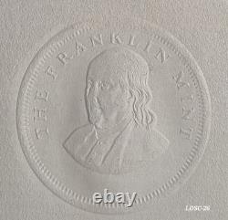 1975 0.964 oz SILVER APOLLO SPACE MISSION ART BAR/ROUND + STAMPS + LETTER