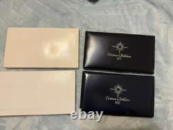 1975 1976 Franklin Mint Cover & Sterling Silver Coin Christmas In Bethlehem