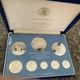 1975 Belize Proof Sterling Silver Coin Set 8 Coins Franklin Mint Box & Coa