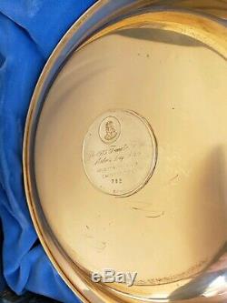 1975 FRANKLIN MINT MOTHERS DAY PLATE SOLID STERLING SILVER with Original Box