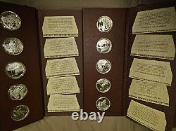 1975 Franklin Mint American Indian Medallic History 41 Silver Medals RARE