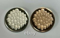 1975 Franklin Mint Bicentennial Proof Medals 2000 grains Sterling Silver &Bronze