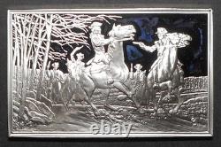 1975 Franklin Mint Bicentennial Sterling Silver Ingot Bar #10 58.7g 1.74 OZT ASW