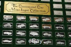 1975 Franklin Mint Centennial Car 100 Sterling Silver Mini Ingot Collection