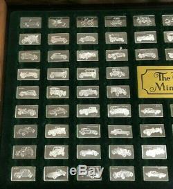 1975 Franklin Mint Centennial Car 100 Sterling Silver Mini Ingot Collection
