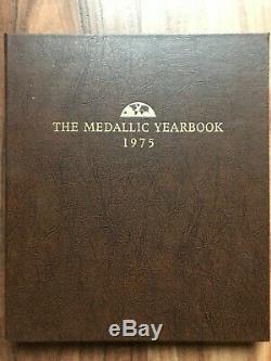 1975 Franklin Mint Limited Edition Solid Sterling Silver Medallic Yearbook