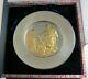 1975 Franklin Mint Sterling Silver & 24k Gold Bicentennial Plate Caesar Rodney