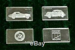 1975 Franklin Mint The Centennial Car 100 Sterling Silver Mini-Ingot Collection