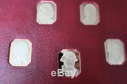 1975 Independence Hall Portrait Ingot Collection 24 Proof Solid Sterling Silver