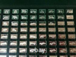 1975 John Pinches 100 Greatest Cars 160g. 925 Silver Miniature Collection