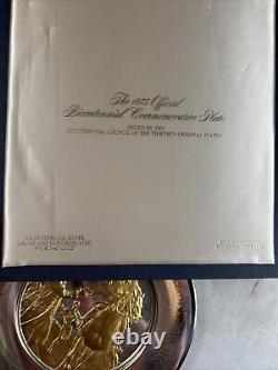 1975 OFFICIAL BICENTENNIAL STERLING SILVER PLATE Franklin Mint CAESAR RODNEY
