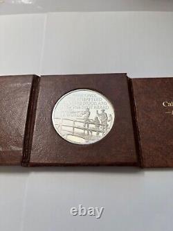 1975 Paul Revere Call to Battle Sterling Silver Proof Medal Franklin Mint EUC