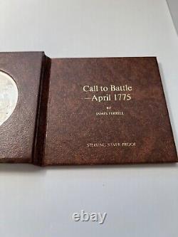 1975 Paul Revere Call to Battle Sterling Silver Proof Medal Franklin Mint EUC