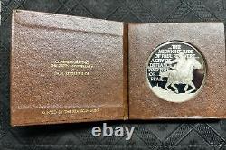 1975 Paul Revere Call to Battle Sterling Silver Proof Medal in Case