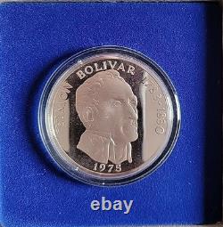 1975 Republic of Panama 20 Balboas Sterling Silver Proof Coin Franklin Mint wCOA