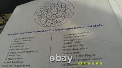 1975 Silver Proof Medal America's Bicentennial from the Franklin Mint