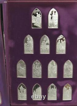 1975 Sterling Silver Books Of The Bible 39 Sculptured Tablet Complete Proof Set