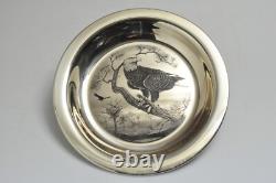 1975 Sterling Silver Franklin Mint Bird Plate Bald Eagle-Limited Ed. #1924