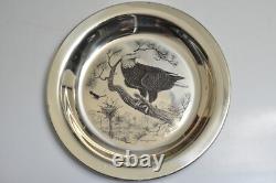1975 Sterling Silver Franklin Mint Bird Plate Bald Eagle-Limited Ed. #1924