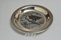 1975 Sterling Silver Franklin Mint Bird Plate Bald Eagle-Limited Ed. #1924