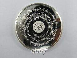 1975 The Franklin Mint Bicentennial Medal 2000 Grain Sterling Silver & Bronze