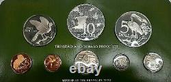 1975 Trinidad & Tobago 8 Coins Gem Proof Franklin Mint Set Sterling Silver